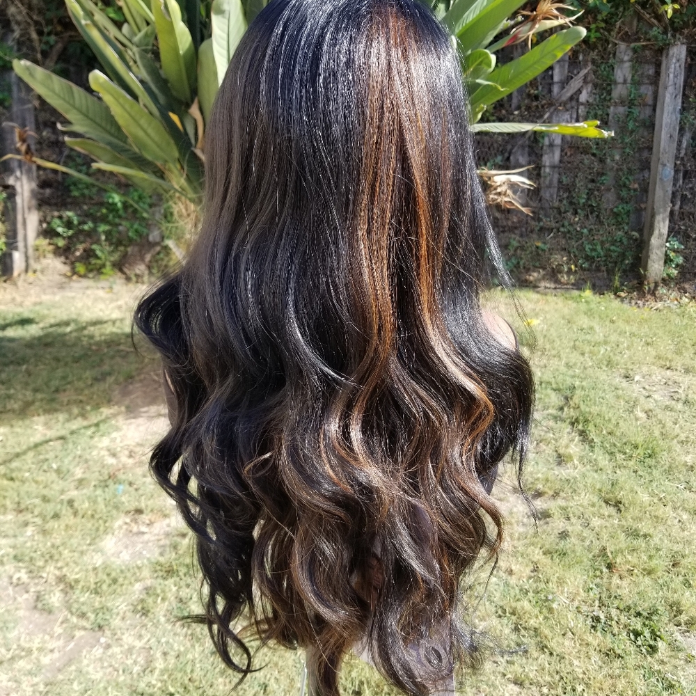 360 Lace Frontal💥 Body Wave Human Hair Blend - Picture 2 of 12